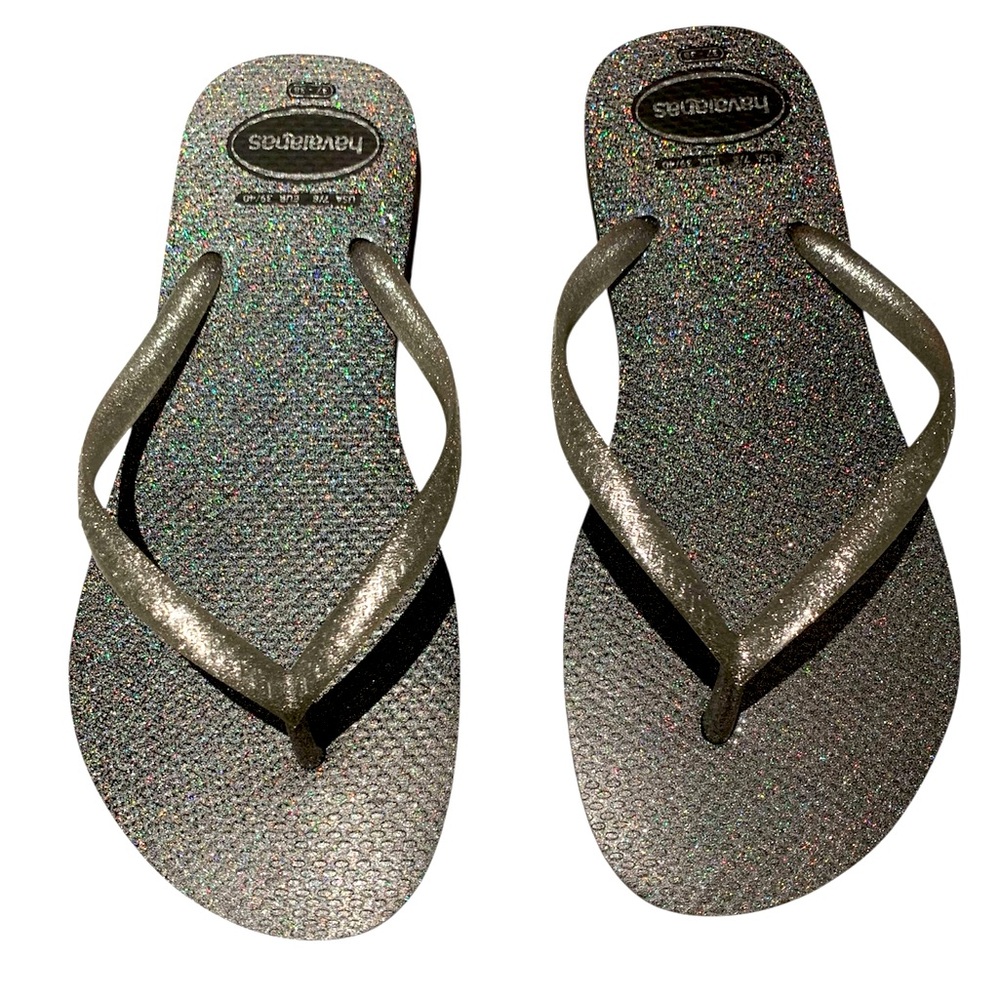 💙HAVAIANAS SLIM GLOSS, GLITTERY SANDALS💙